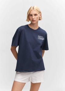 Baumwoll-T-Shirt Mickey Mouse für 15,99€ in Mango