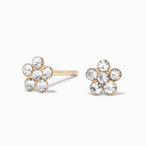 18k Gold Plated Daisy Stud Earrings für 8€ in Claire's