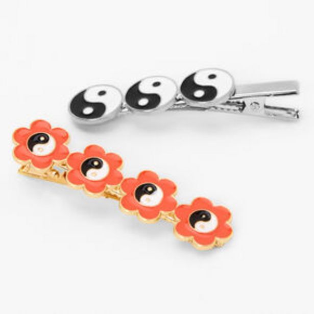 Floral Yin Yang Hair Clips - 2 Pack für 5€ in Claire's