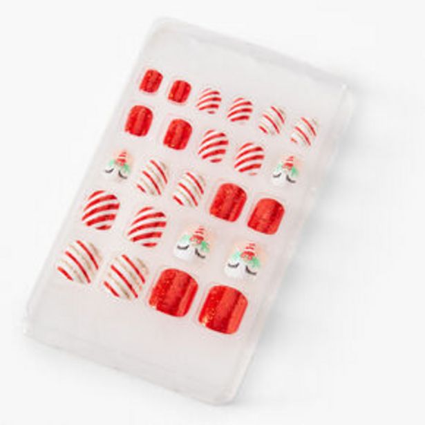 Claire's Club Christmas Unicorn Square Press On Faux Nail Set - 10 Pack für 4,49€ in Claire's