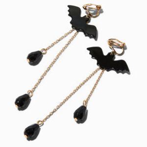 Bats 3.5" Clip-On Drop Earrings für 6,49€ in Claire's