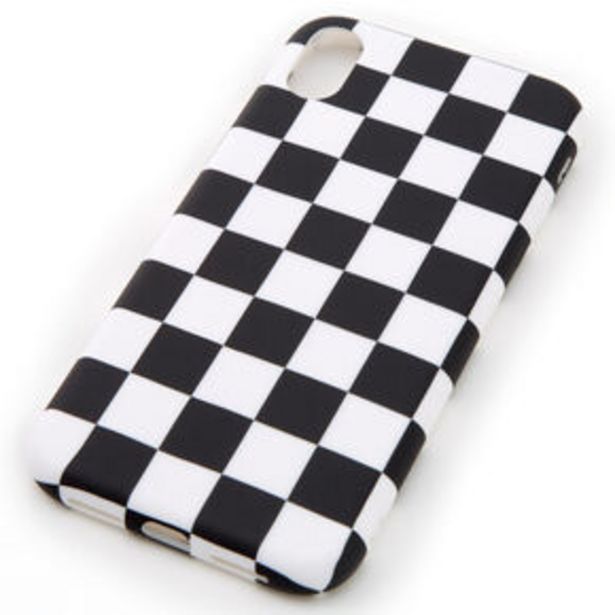 Black & White Checkered Phone Case - Fits iPhone XR für 5€ in Claire's