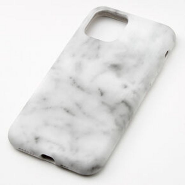 White Marble Protective Phone Case - Fits iPhone 11 Pro für 5€ in Claire's