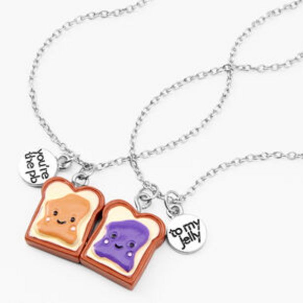 Silver 16'' Best Friends Peanut Butter & Jelly Necklaces - 2 Pack für 7,79€ in Claire's