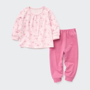 Baby Gemusterter Langarm Pyjama für 12,9€ in Uniqlo