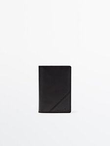Vertikale Brieftasche Aus Leder für 49,95€ in Massimo Dutti