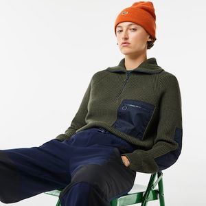 Damen Pullover mit Reißverschluss und Color-Block für 220€ in Lacoste