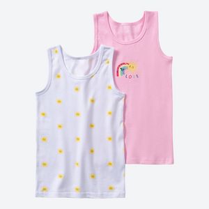 Mädchen-Unterhemd mit Sonnen-Muster, 2er-Pack für 4,99€ in NKD