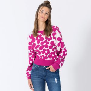 Damen-Pullover mit Blumenmuster für 12,99€ in NKD