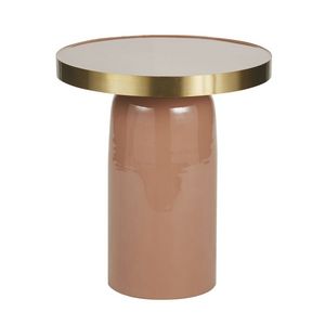 Bout de canapé en métal vieux rose et doré für 119,5€ in Maisons du Monde