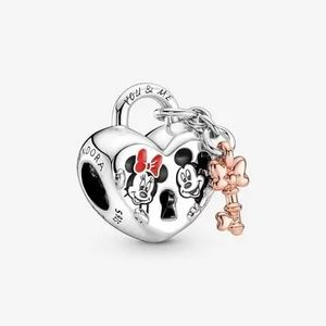 Disney Micky Maus & Minnie Maus Vorhängeschloss Charm für 69€ in Pandora
