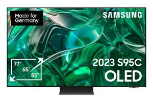 Samsung 65 Zoll 4K S95C OLED TV (163 cm, Neural Quantum Prozessor 4K, Infinity One Design, Dolby Atmos, Smart Hub & Gaming Hub, HDR, 4K UHD, Smart TV, 144 Hz, GQ65S95CATXZG) für 2349€ in Expert