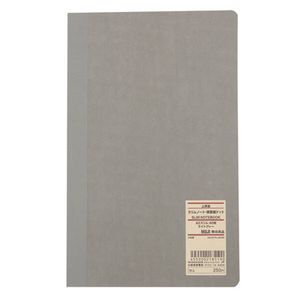High Quality Paper Slim Notebook A5 Light Grey für 4,95€ in Muji