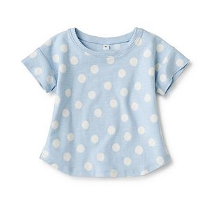 Slub Drop Shoulder Short Sleeve T-Shirt (Toddler 1-4) für 3,95€ in Muji