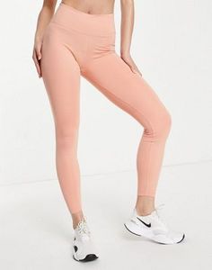Nike Running – Swoosh Dri-FIT – 7/8-Leggings in Rosa für 22,5€ in ASOS